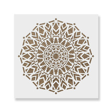 Abeto Mandala Stencil - Durable  Reusable Mylar Stencils