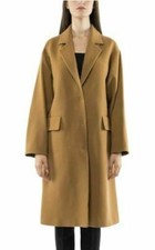 Bnwt Rrp £350 Designer Ice Play Camel Brown Wool Coat Overcoat Xl 46