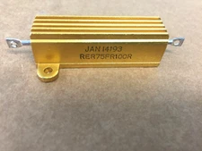 CAL-R RER75FR100R 30W 0.1 OHM 1% Aluminum Housed Power Resistor