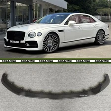 For 2020-2024 Bentley Flying Spur Real Carbon Fiber Front Bumper Lip Splitter