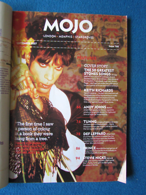 MOJO MAGAZINE ISSUE 166 September 2007 KEITH RICHARDS ROLLING