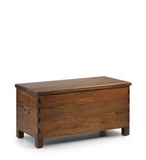 CASSAPANCA ETNICA COLONIALE VINTAGEcm90x45H47Mobili Legno Indonesiano Stile Chic