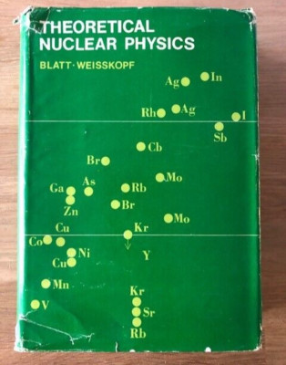 THEORETICAL NUCLEAR PHYSICS - Pub. JOHN WILEY - H/B D/W - 1952 - £3.25 UK POST