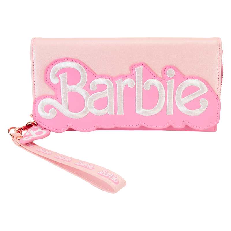 Barbie & Loungefly 65th Anniversary Exclusive Sequin Flap Wristlet Wallet NWT