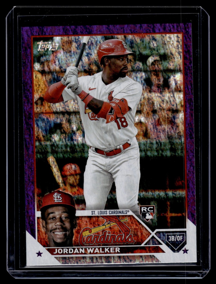 Jordan Walker 2023 Topps Series 2 Baseball Purple Foil Rookie Card