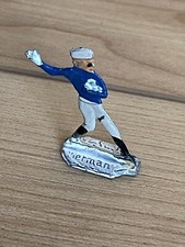 Vintage Hans Heinrichsen German Flat Lead Winter Scene Boy Throwing Snowball