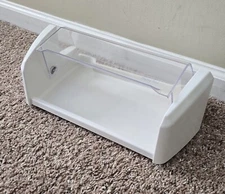 Door Hinged Top Shelf Bin For Samsung Refrigerator Mod.# RFG298AARS