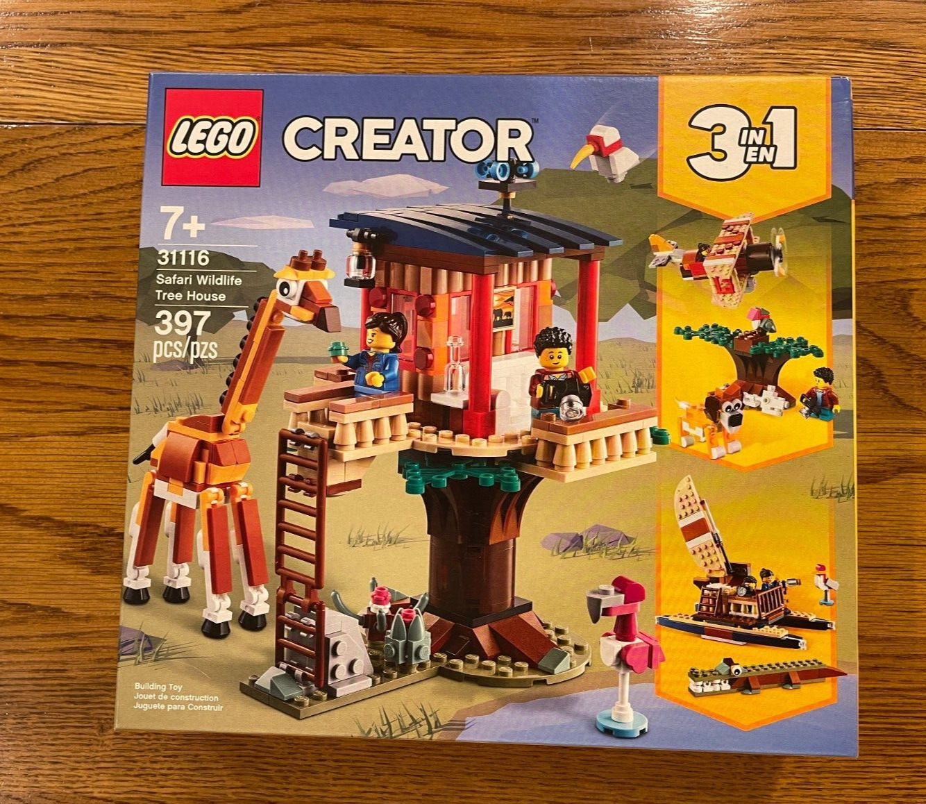 Lego Creator 3 in 1 Safari Wildlife Treehouse Set 31116 New Sealed