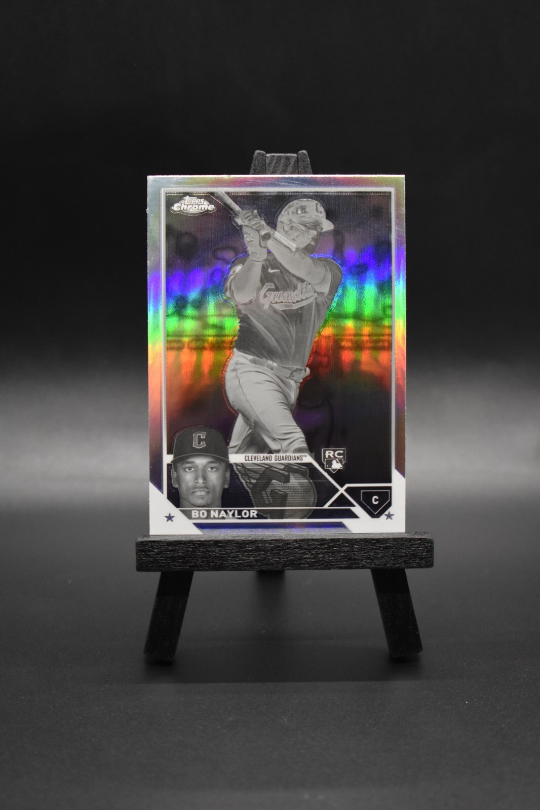 2023 Topps Chrome Bo Naylor Rookie Card Negative Refractor #54 Cleveland