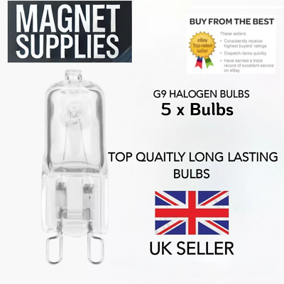 G9 Halogen 5er Pack Leuchtmittel 18W 20W 25W 28W 33W 40W 60W Lampe Glühbirne 220V