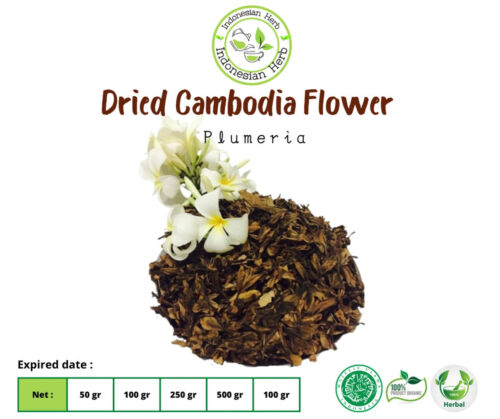 ❣️Dried Cambodia Flower/Plumeria Organic Herb Spices Fresh Pure Hygienic Premium - Afbeelding 1 van 3