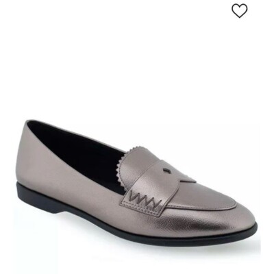 Aerosoles Benvenuto Casual Loafer Size 11 Graphite Polyurethane Faux Leather NEW