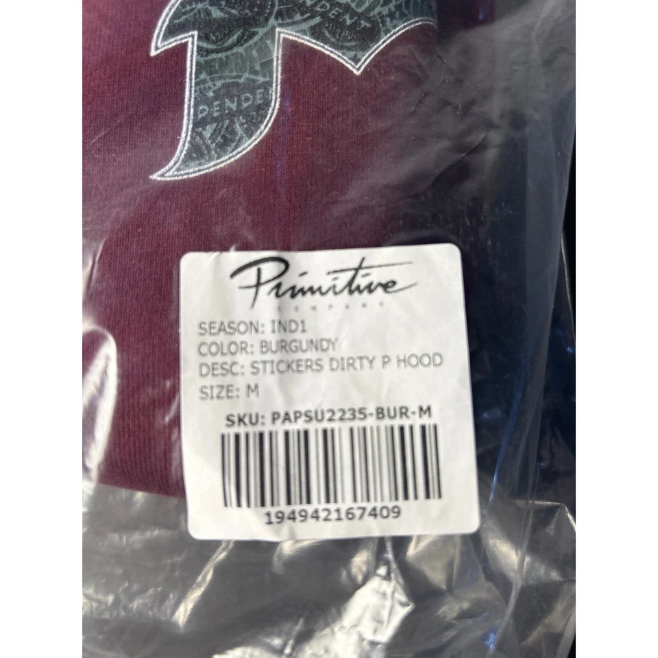 NUEVA Sudadera con Capucha Primitive X Independent Talla Mediana Foto 4 de 4