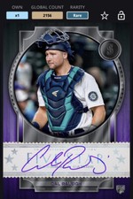 TOPPS BUNT - 2022 CAL RALEIGH FIVE STAR PURPLE SIG RC [DIGITAL CARD], MARINERS