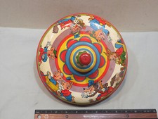 Vintage Ohio Art Toy Spinning Top w/3 Little Pigs Theme, Working