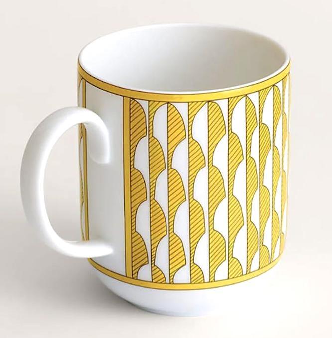Hermes Soleil d'Hermes Mug Cup Yellow Tableware Coffee Tea Morning