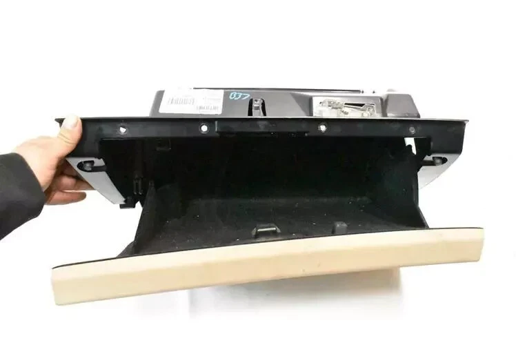 00-06 BMW X5 E53 tablero guantera guantera compartimento de almacenamiento beige OEM Foto 3 de 4