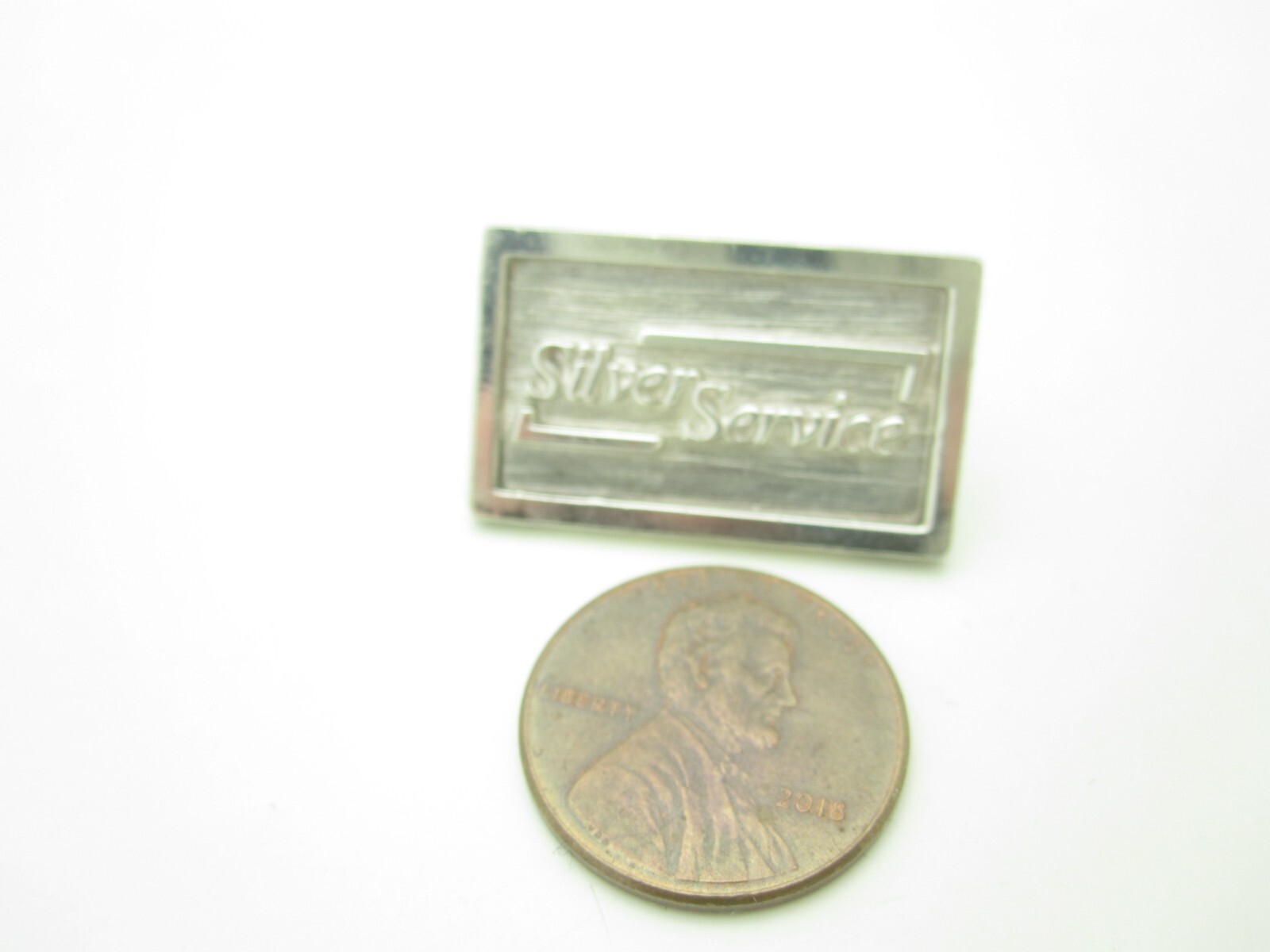 Vintage Sterling Silver Rectangular Silver Servic… - image 2