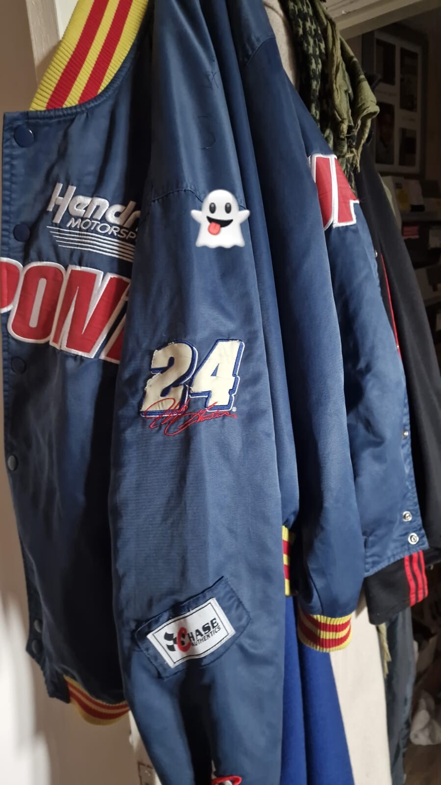 Dupont Logo Chase Authentics NASCAR Bomber Jacket collectors rare vintage import image 5