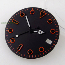 29mm Black Watch Dial Fit NH35A ETA 2824 PT5000 ST2130 Miyota 8215 821A DG2813