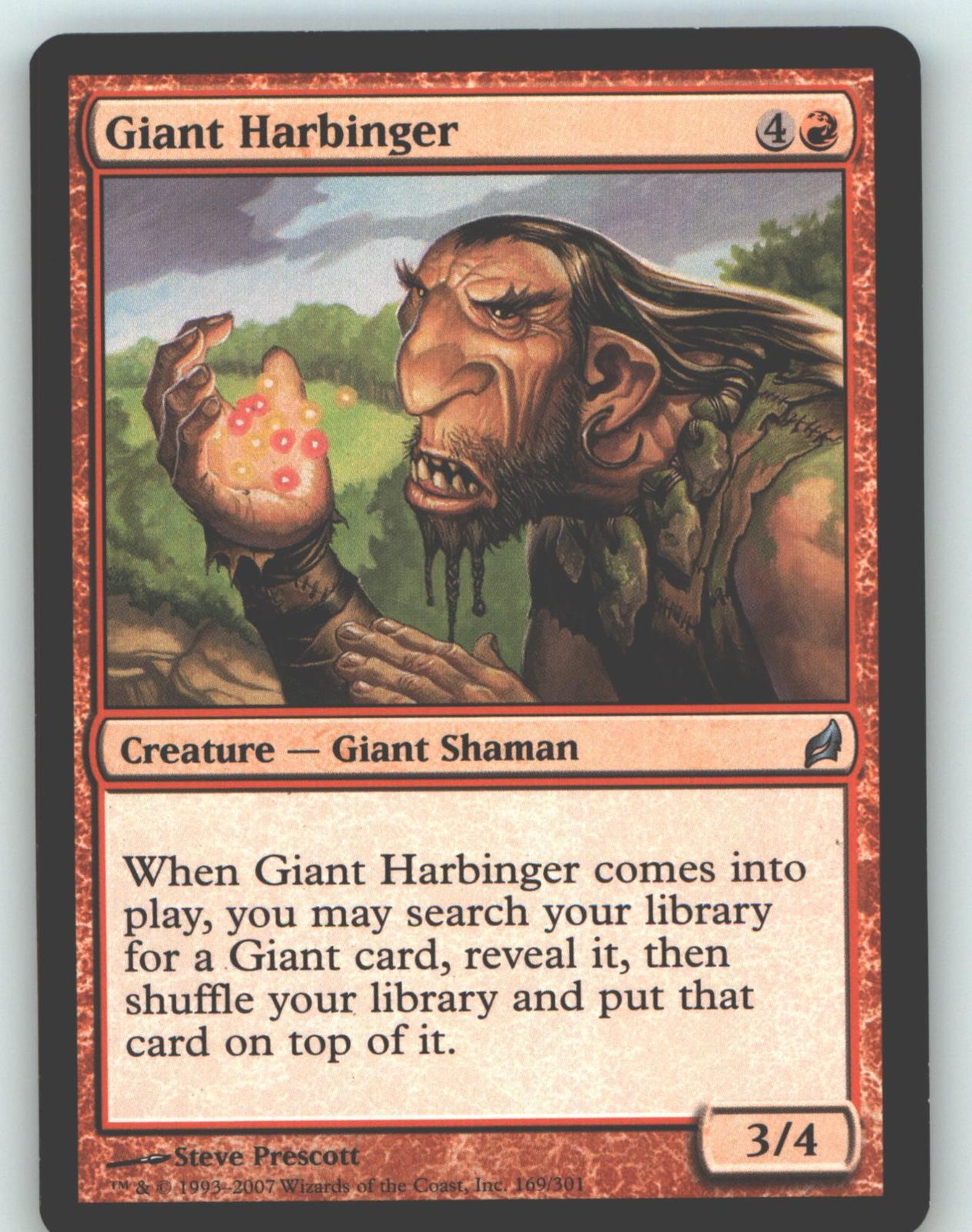 Giant Harbinger 169 Uncommon Lorwyn Magic: The Gathering Moderately Played