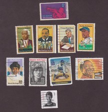USA 1969-95. Black Heritage. Handy,  Banneker, Whitney Young, Robinson, Coleman