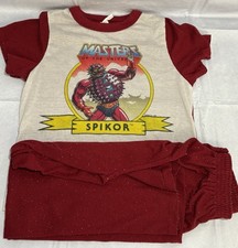 MOTU Masters of the Universe Boys Pajama Set Top Bottom Spikor Vintage PJs Kid