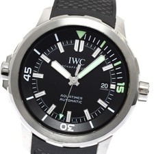 IWC AQUATIMER IW329001 44mm SS Rubber Black Dial Automatic Date #C400 7