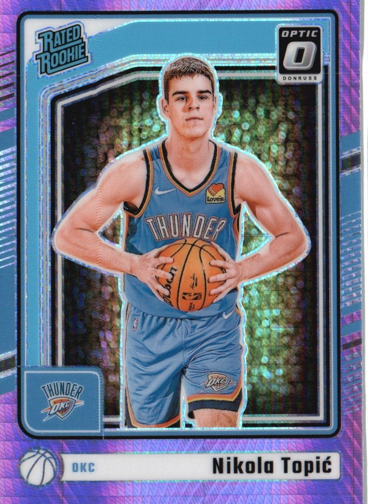 2024-25 Donruss Optic #278 Nikola Topic Hyper Pink