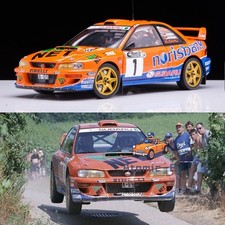 SunStar 1: 18 Subaru Leopard S5 ADAC WRC99 Rally Racing Alloy Car Model