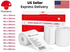 US Thermal Sticker Labels Self-Adhesive Tag for Phomemo M110 M220 M200 Printer