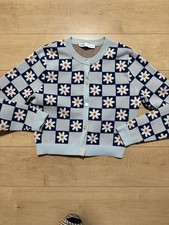 Zara M Cardigan Floral Pattern All-Over