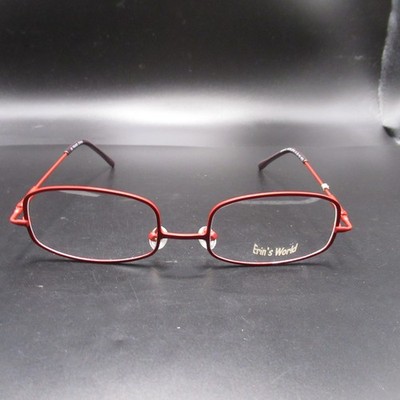 Erin's World #16 Red Metal Eyeglass Frames 51-20-130 Full Rim Unisex Adults