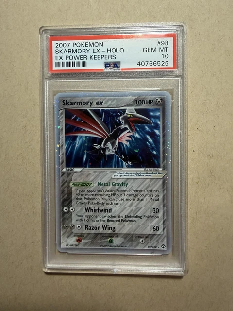 2007 Pokemon EX Power Keepers 98 Skarmory EX - Holo PSA 10