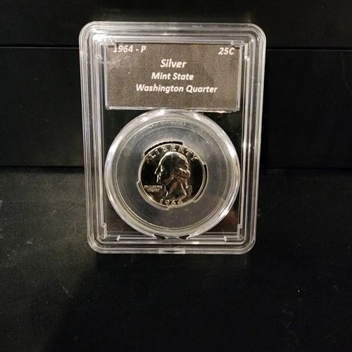 1964-P Washington 90% Silver Quarter Gem Proof Mint State Condition
