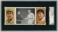 1912 T202 Hassan Triple Folders Bresnahan / McGraw Just Before the Battle SGC 3