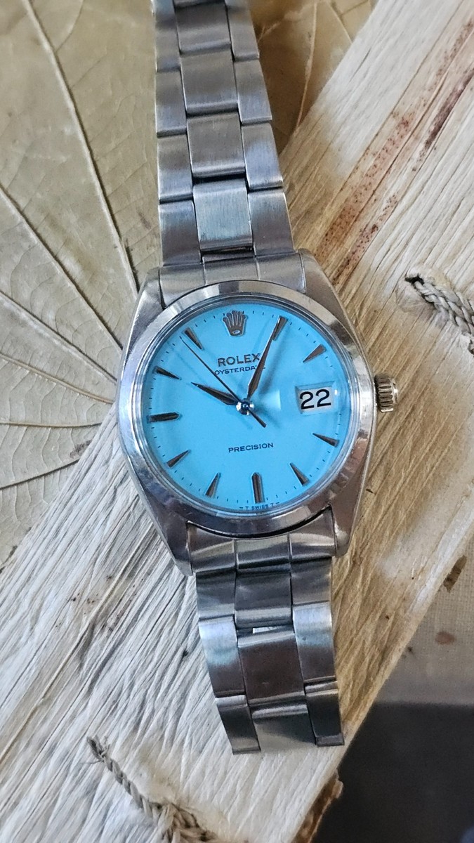 ROLEX OYSTER DATE　Ref6694 1967 Rolex Oysterdate Precision (Ref. 6694) Silver Dial