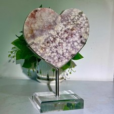 4.12LB  Top rare item on the large pink amethyst countertop