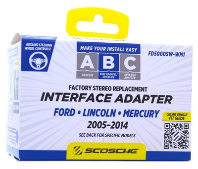 SCOSCHE Factory Stereo Replacement Interface (FD5000SW) - NEW!