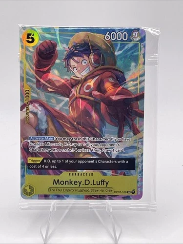 Monkey.D.Luffy OP07-109 SR One Piece Illustration Box Volume 3 Promo Sealed
