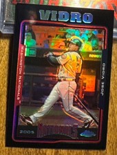 2005 Topps Chrome Update Black Refractor #UH67 Jose Vidro #’d 135/250