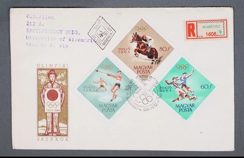 MayfairStamps Hungary FDC 1964 Tokyo Olympics Combo First Day Cover aax_01061