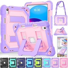Fr iPad 10/11th Gen A16 Pro Air 11 2026 Shockproof Heavy Duty Case Stand Cover.