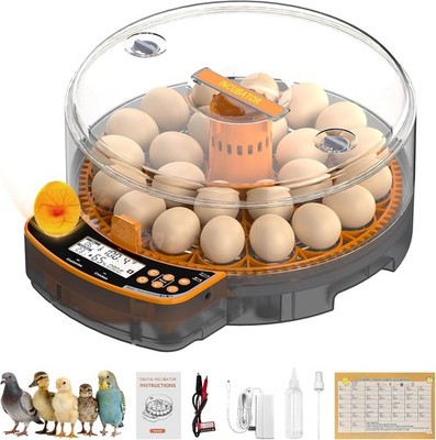 Automatic Incubators for Hatching Eggs, 24 Egg Incubator,Upgrade Digital Incubat