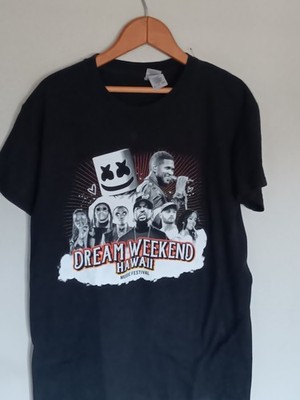 Marshmello, Usher, Ice Cube, Migos, Dream Weekend Concert Tshirt Black Size...