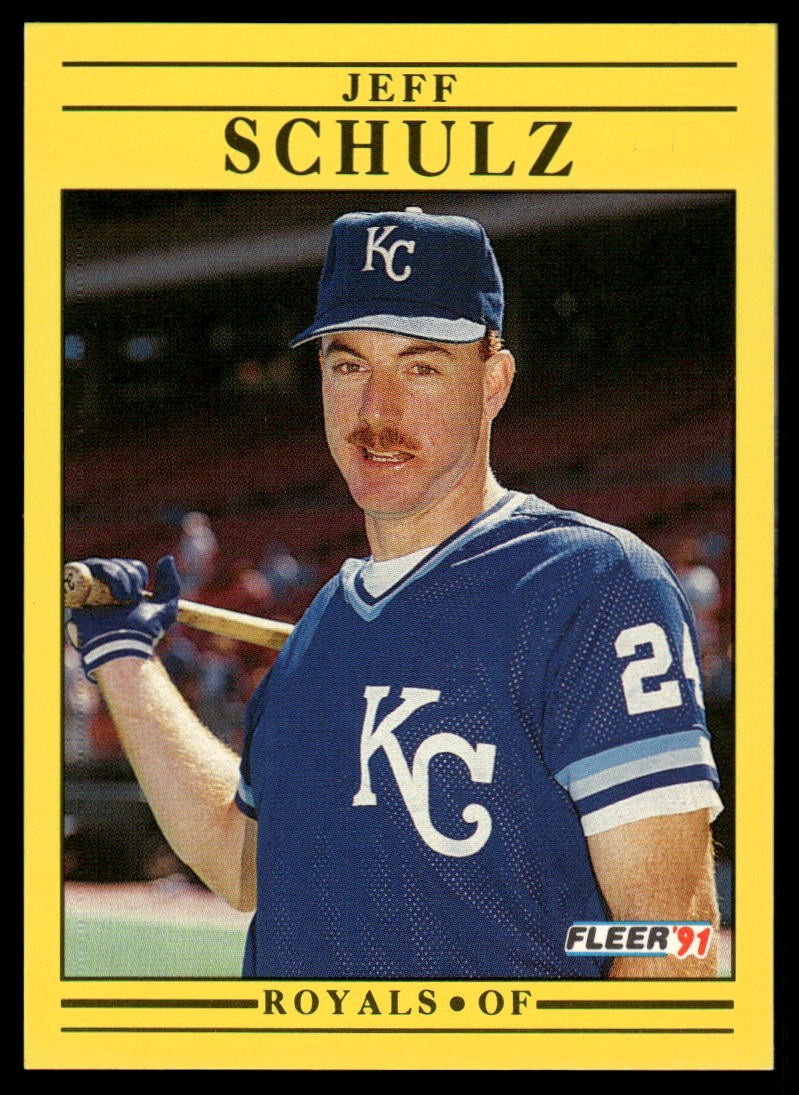 1991 Fleer #568b Jeff Schulz Jumbo Pack Variation