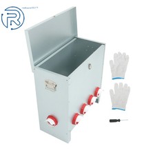 Automatic 10 Ports Chicken Feeder No Waste 85-120lbs Poultry Coop Weatherproof