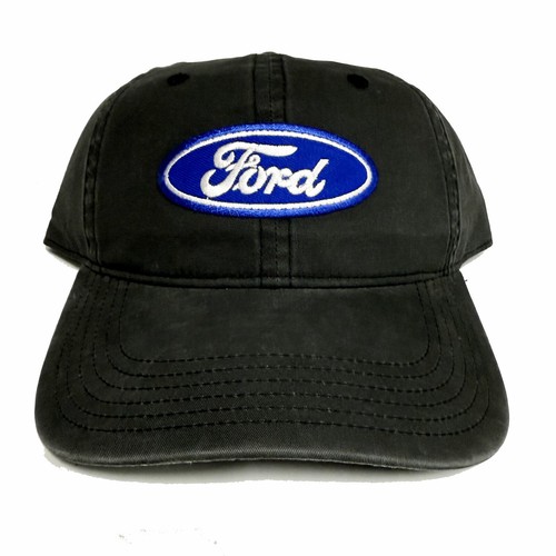 Ford Embroidered Patch Graphite Grey Dad Baseball Cap