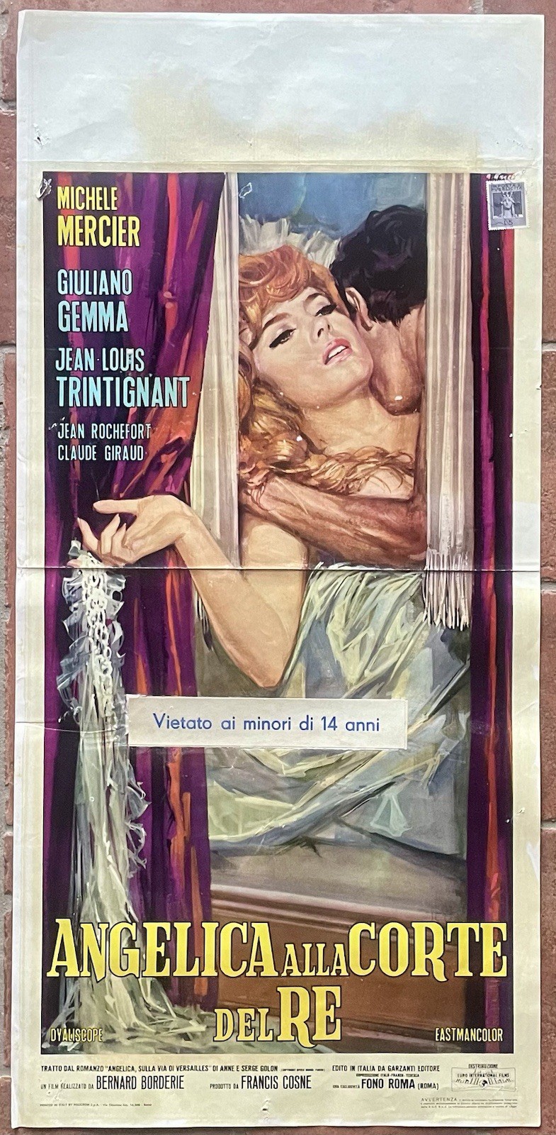 Locandina originale film Angelica alla corte del re (1964) - Regia di Bernard Borderie