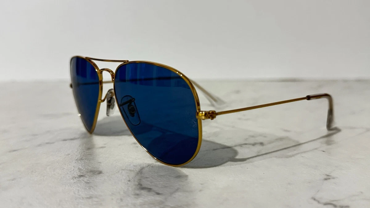 Ray-Ban Blue Aviator Sunglasses for Men for sale - eBay